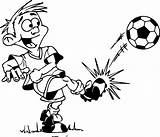 Kick Coloring Ball Football Kids Playing Soccer Drawing Pages Drawings Wecoloringpage Line Nfl Step Balls Player Clipartmag Getdrawings sketch template