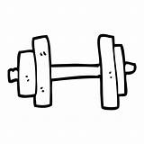 Cartoon Weights Stock Drawing Illustration Gym Line Depositphotos sketch template