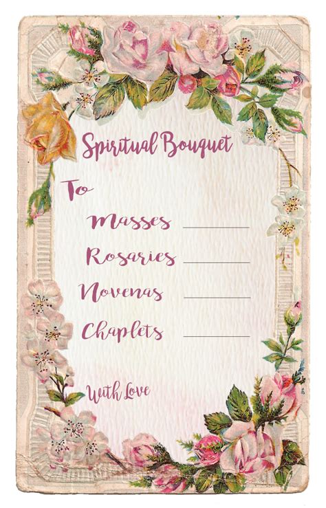 printable spiritual bouquet printable word searches