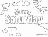 Coloring Saturday Sheets Days Week Designlooter Children Literature Crayola Dad Activity Craft Tags Fun sketch template