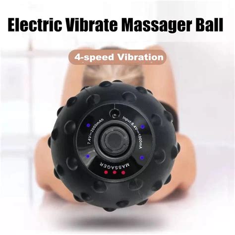 Muscle Release Stress Relief Peanut Electric Vibrate Massager Ball Yoga