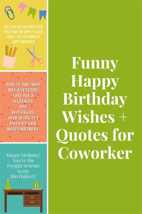 57 Funny Happy Birthday Wishes Quotes For Coworker