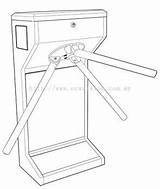 Turnstile Drawing Getdrawings sketch template