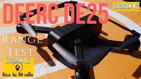 deerc de drone uk range test youtube