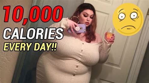 Woman Eats 10 000 Calories Per Day For Her Fans Youtube