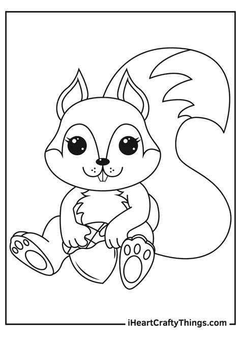 printable squirrels coloring pages updated