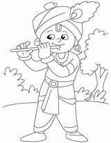 Krishna Coloring Pages Drawing Flute Kids Little His Pencil Lord Baby Magical Easy Drawings Printable Janmashtami Colouring Outline Bestcoloringpages Clipart sketch template