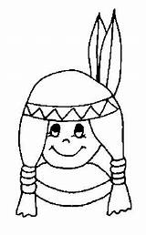 Coloring Pages Indians Print sketch template