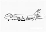 747 Avion Colorear Aviones Jet Ecoloringpage Airplanes Samoloty Kolorowanki Flugzeug Imprimé Bestcoloringpagesforkids sketch template