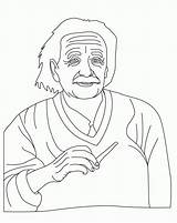 Albert Einstein Coloring Pages Library Clipart Human Popular sketch template