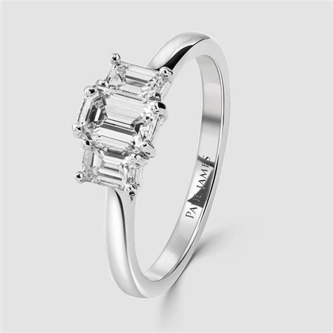 pj collection ring emerald cut  stone diamond ring paul james jewellers