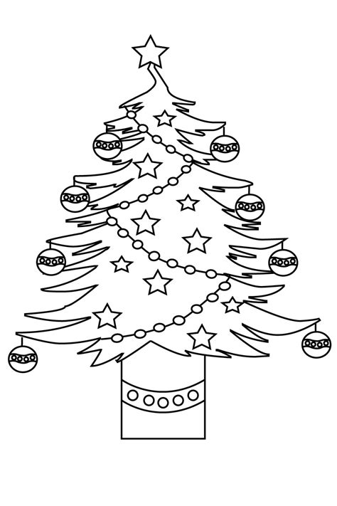 christmas tree coloring pages  kids  coloring pages  kids