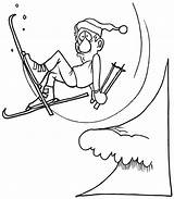 Skiing Coloring Skier Clipart Drawing Cartoon Cliparts Colouring Pages Ski Slipping Off Library Gif Getdrawings Popular Favorites Add sketch template