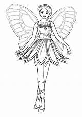 Coloring Wings Fairy Fantasy Pair Pages Barbie Coloringsky Princess Ballerina Print Kids Printable sketch template
