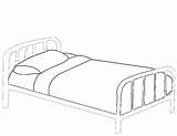 Lit Cama Objets Coloriages Stretching Printablefreecoloring Objetos sketch template