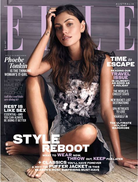 Phoebe Tonkin In Elle Magazine Australia July 2017