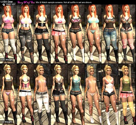 lush gear sexywaif clothing set bodyslide cbbe hdt downloads