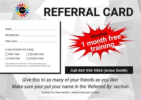 copy  referral card postermywall
