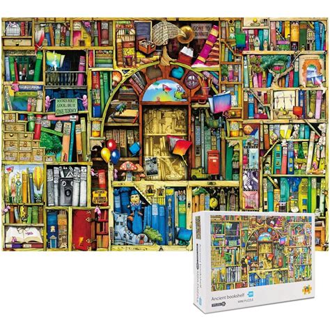pieces mini jigsaw puzzle  kids  adultancient bookshelf jigsaw puzzle finished size