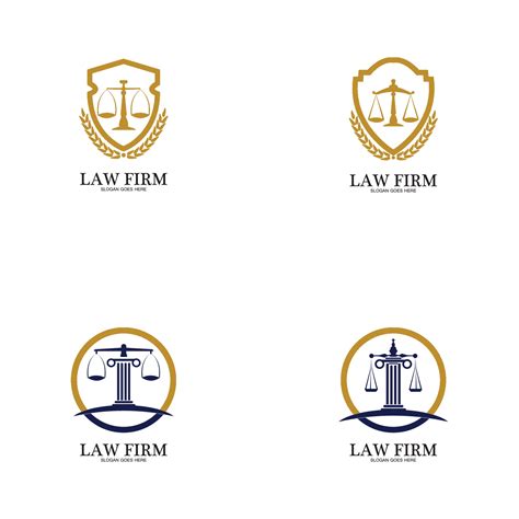 law firm logo  icon design template vector  vector art
