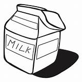 Milk Coloring Carton Netart Clip Clipart Template sketch template