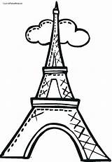 Coloring Pages France Paris Getcolorings City sketch template