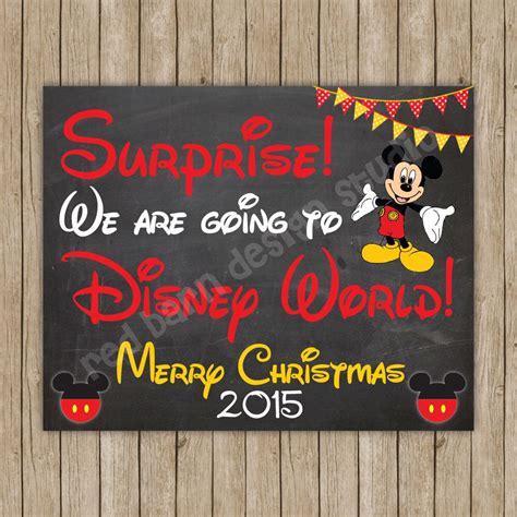 surprise    disney world christmas poster disney world
