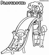 Playground Coloring Pages Kids Play Print Colorings Drawing Getdrawings sketch template