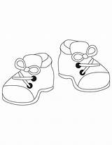 Shoes Coloring Color Pages Kids sketch template