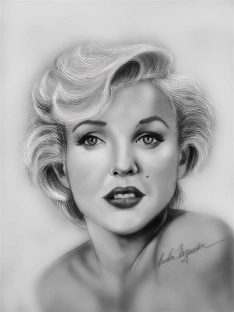 learning to draw marilyn monroe