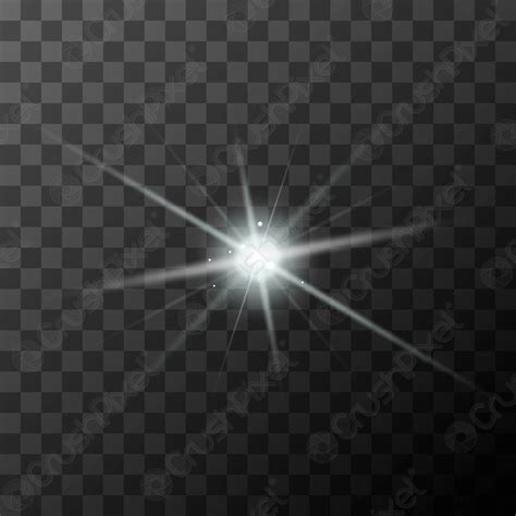 bright white sparkle  magic light rays  transparent