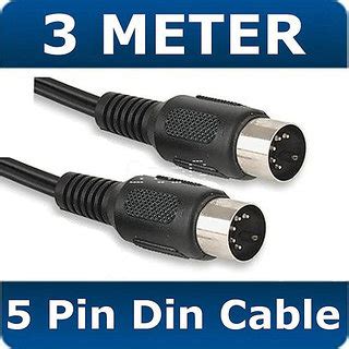 core screened  pin midi din plug  plug audio cable lead cm