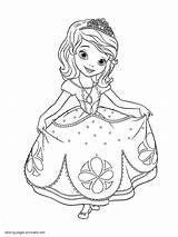 Sofia Coloring First Princess Pages Sketch Drawing Printable Print Amber Paintingvalley Disney Getdrawings Gif sketch template
