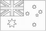 Drapeau Australie Banderas Drapeaux Coloriages Fahnen Bandiere Adultos Rebel Justcolor sketch template