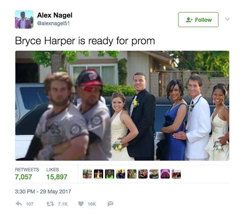 twitter roasts bryce harper and hunter strickland s fight with memes