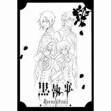 Butler Ciel Phantomhive Xcolorings Grell Sutcliff sketch template