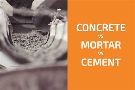 concrete  mortar  cement    differences handymans