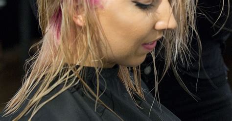 colored pink roots blonde how to dye your hair video
