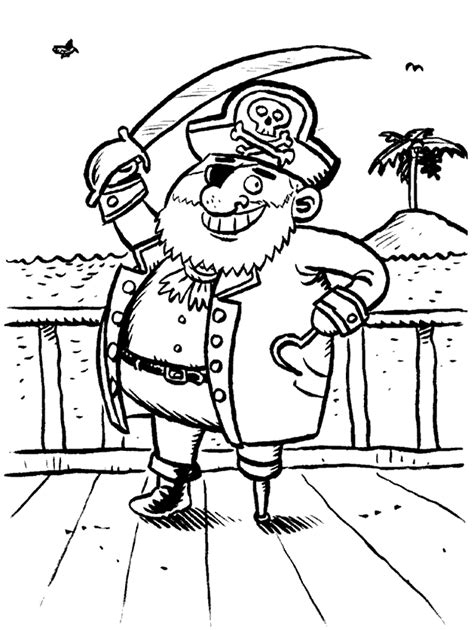 printable pirate coloring pages  kids