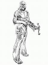 Coloring Chewbacca Pages Popular Library Clipart sketch template