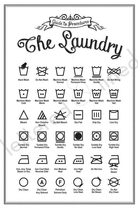 images  printable laundry care symbols sheet printable