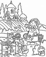 Coloring Garden Pages Gardening Spring Lovely Tools Color Fairy Welcome Preschool Easy Printable Colouring Kids Drawing Sheets Getdrawings Getcolorings Flower sketch template