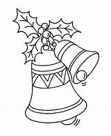 Christmas Coloring Pages Bells Holly Bell Colouring Printable Colour Color Drawing Sheets Kids Print Beautiful Taco Clipart Template Decorations Leaf sketch template