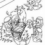 Shepherd Coloring Christmas Pages Nativity Crib Villager Bread Character Woman Getcolorings sketch template