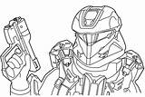 Halo Pages Coloring Spartan Getcolorings sketch template