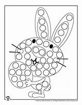 Easter Dot Coloring Egg Marker Print Printable Do sketch template