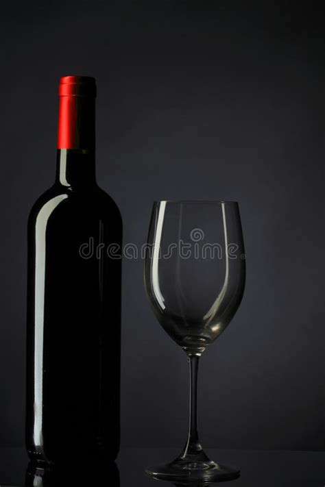 Red Wine Glass Silhouette Stock Image Image Of Jahrgang