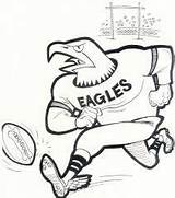 Eagles Philadelphia Coloring Afl Mascot Speechfoodie sketch template