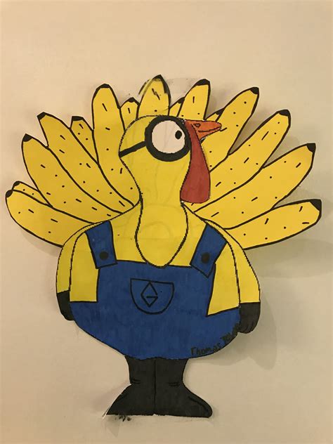 turkey disguised as minion turkey disguise project turkey disguise