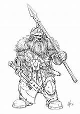 Dwarf Fantasy Easy Draw Drawings Character Drawing Dnd Warrior Sketches Pencil Simple Learn Steps Choose Board Illustration Cartoon sketch template